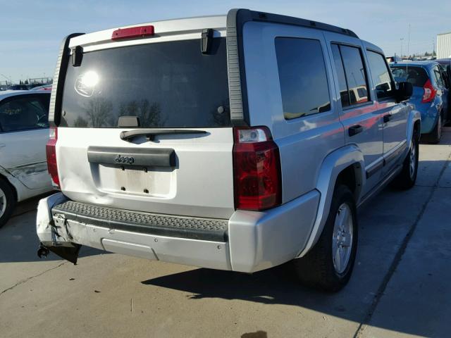 1J8HH48K56C242291 - 2006 JEEP COMMANDER ვერცხლისფერი ფოტო 4