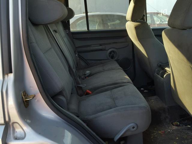 1J8HH48K56C242291 - 2006 JEEP COMMANDER ვერცხლისფერი ფოტო 6