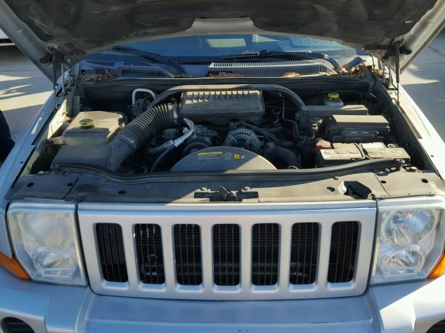 1J8HH48K56C242291 - 2006 JEEP COMMANDER SILVER photo 7