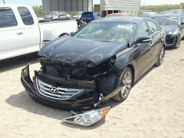 5NPEC4AB2CH326605 - 2012 HYUNDAI SONATA SE BLACK photo 2