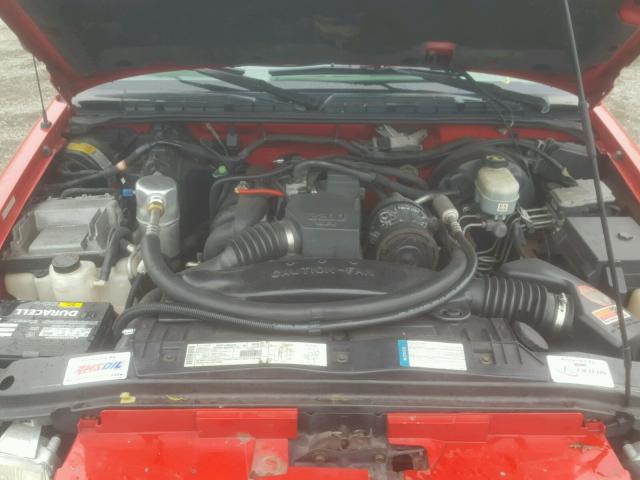 1GTCS1949Y8145098 - 2000 GMC SONOMA RED photo 7