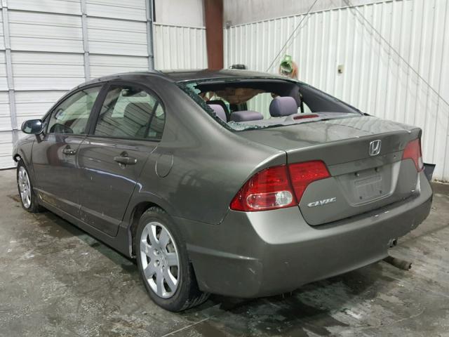 1HGFA16576L035143 - 2006 HONDA CIVIC LX GRAY photo 3