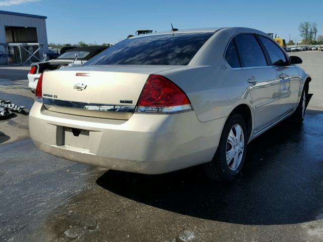 2G1WB58K581322987 - 2008 CHEVROLET IMPALA LS GOLD photo 4