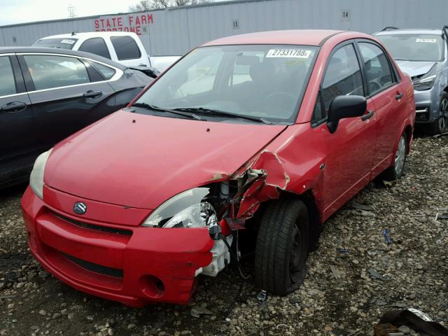 JS2RA41S735171238 - 2003 SUZUKI AERIO S RED photo 2