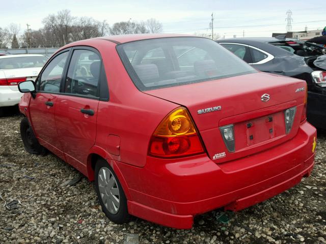 JS2RA41S735171238 - 2003 SUZUKI AERIO S RED photo 3