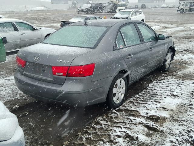 5NPET46C99H563490 - 2009 HYUNDAI SONATA GLS SILVER photo 4