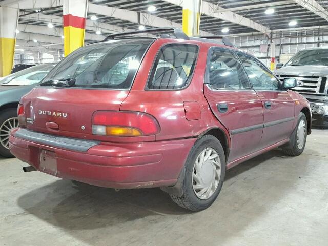 JF1GF435X1H804181 - 2001 SUBARU IMPREZA L RED photo 4