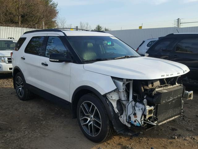 1FM5K8GT5GGB30416 - 2016 FORD EXPLORER S WHITE photo 1