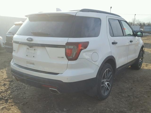 1FM5K8GT5GGB30416 - 2016 FORD EXPLORER S WHITE photo 4