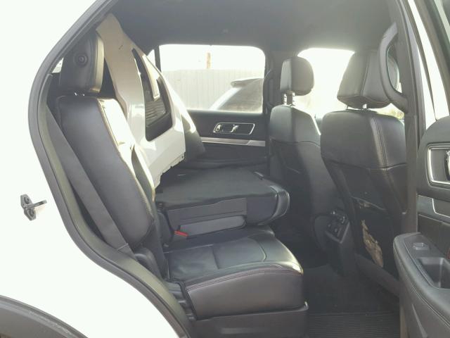 1FM5K8GT5GGB30416 - 2016 FORD EXPLORER S WHITE photo 6