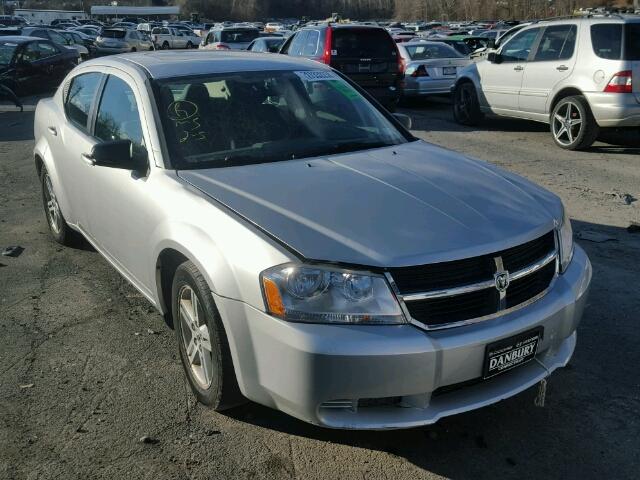 1B3LC56R58N575136 - 2008 DODGE AVENGER SX SILVER photo 1