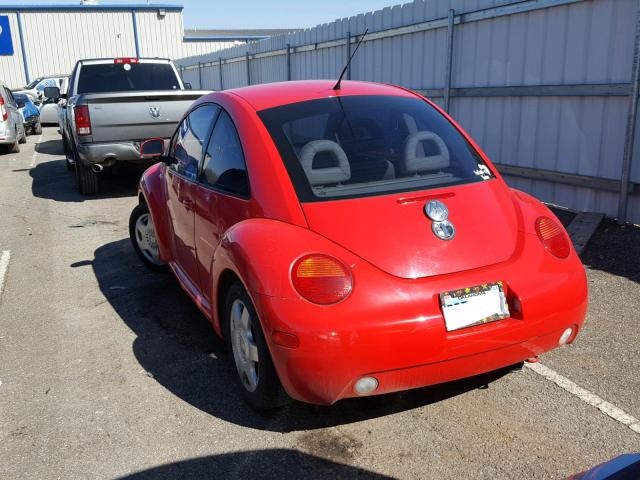 3VWCA21C2YM501301 - 2000 VOLKSWAGEN NEW BEETLE RED photo 3