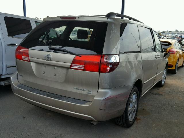 5TDBA23C34S003436 - 2004 TOYOTA SIENNA LE GOLD photo 4