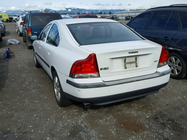 YV1RS59V242403639 - 2004 VOLVO S60 2.5T WHITE photo 3