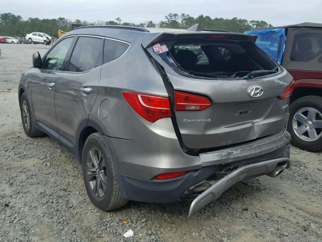 5XYZU3LB2DG005856 - 2013 HYUNDAI SANTA FE S GRAY photo 3