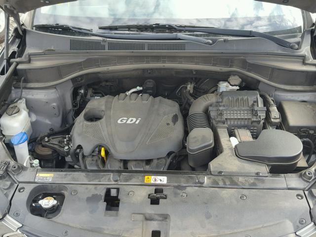 5XYZU3LB2DG005856 - 2013 HYUNDAI SANTA FE S GRAY photo 7