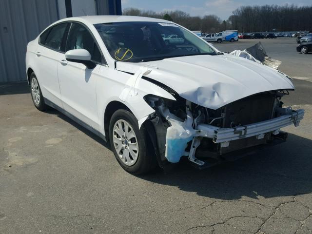 3FA6P0G78DR191834 - 2013 FORD FUSION S WHITE photo 1