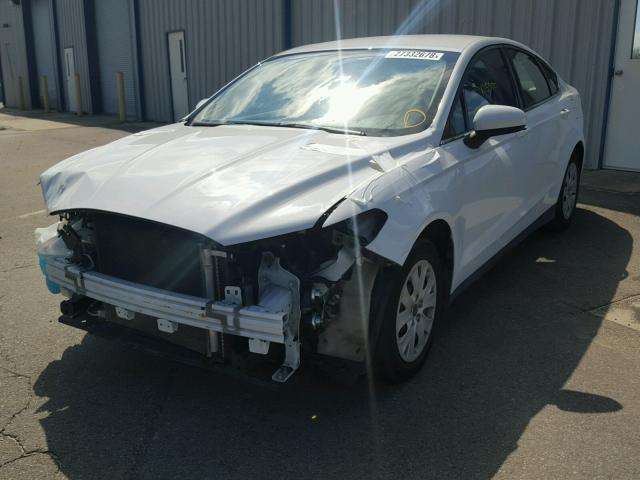 3FA6P0G78DR191834 - 2013 FORD FUSION S WHITE photo 2