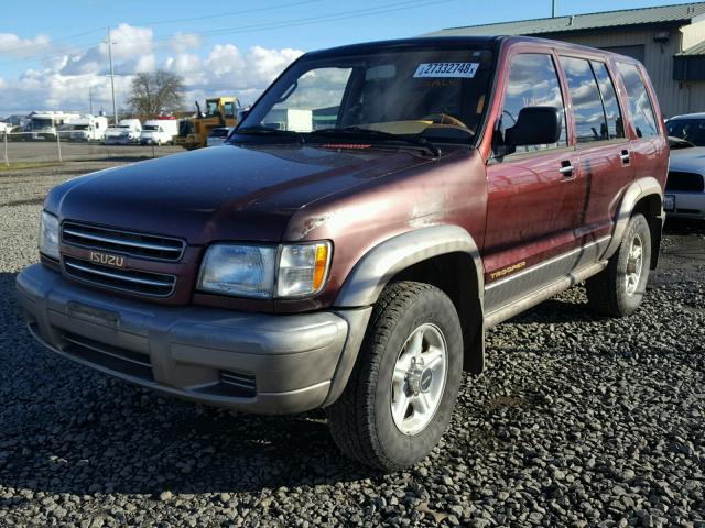 JACDJ58X017J19090 - 2001 ISUZU TROOPER S MAROON photo 2