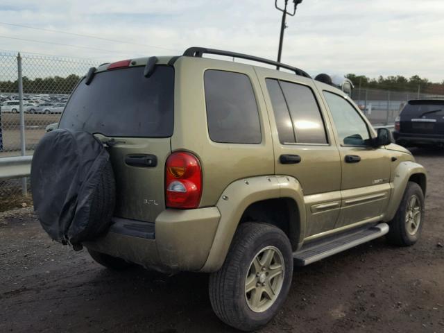 1J4GL38K22W331363 - 2002 JEEP LIBERTY RE GREEN photo 4