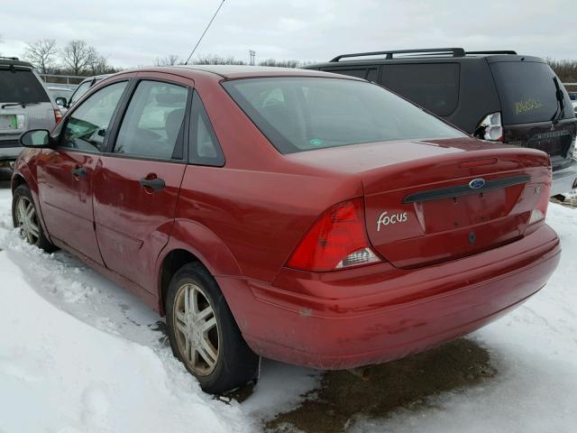 1FAFP34P91W168528 - 2001 FORD FOCUS SE RED photo 3