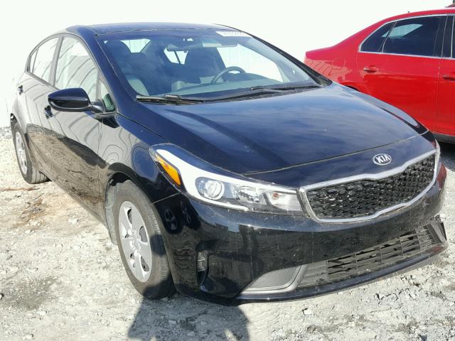 3KPFL4A78HE030452 - 2017 KIA FORTE LX BLACK photo 1