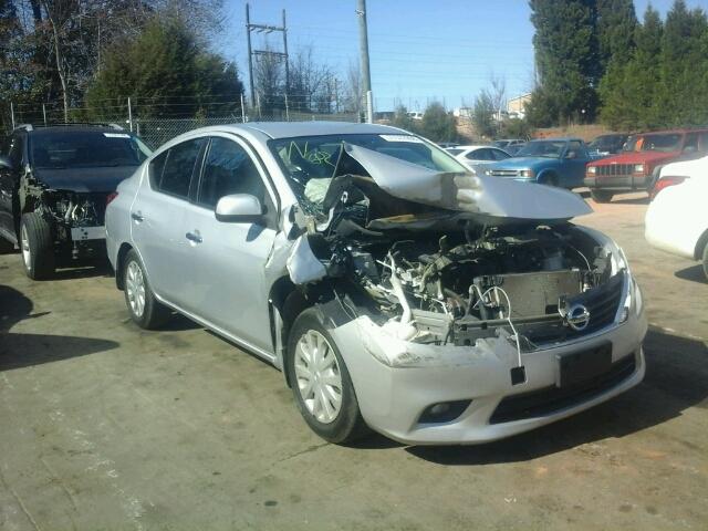 3N1CN7AP8CL905101 - 2012 NISSAN VERSA S SILVER photo 1