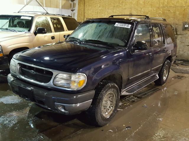 1FMZU73E8YZA27140 - 2000 FORD EXPLORER X BLUE photo 2