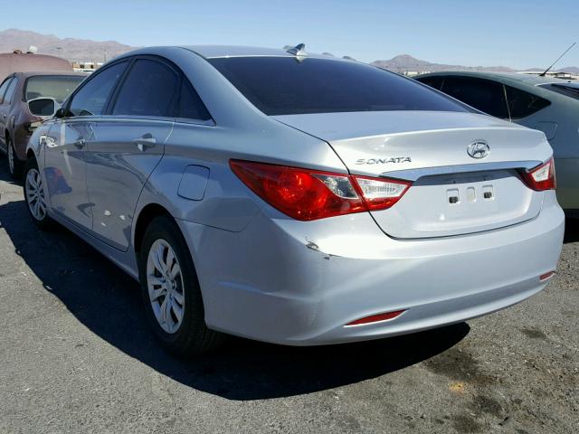 5NPEB4ACXCH456899 - 2012 HYUNDAI SONATA GLS TEAL photo 3