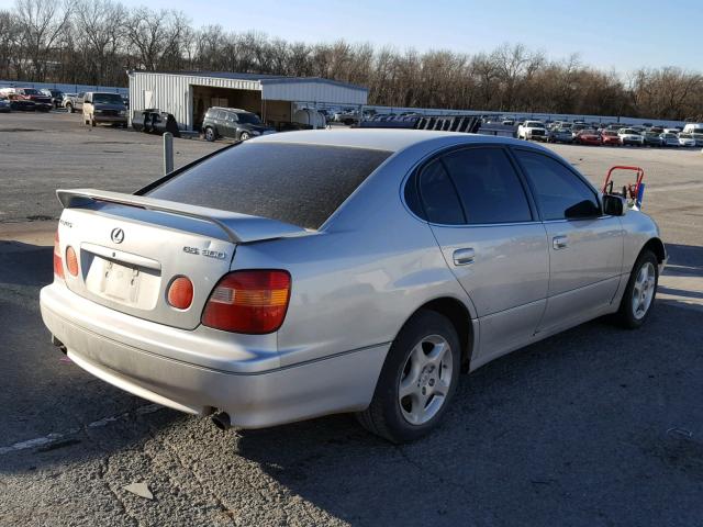 JT8BD68S3W0017498 - 1998 LEXUS GS 300 SILVER photo 4