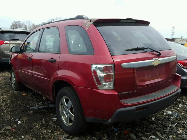 2CNDL23F066174781 - 2006 CHEVROLET EQUINOX LS RED photo 3