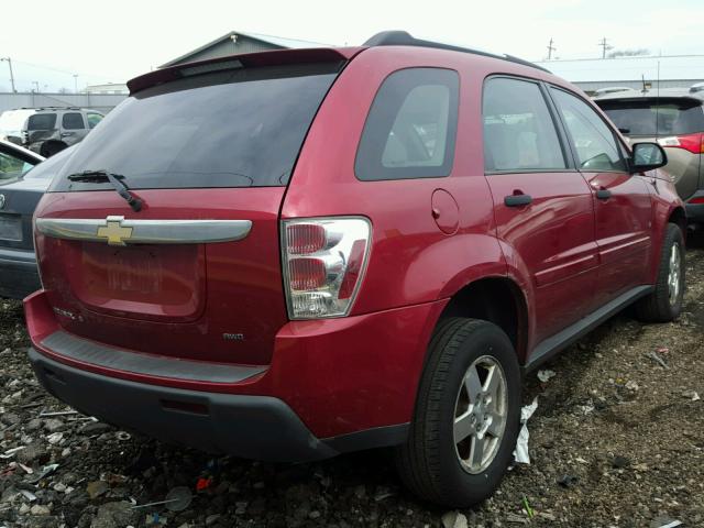 2CNDL23F066174781 - 2006 CHEVROLET EQUINOX LS RED photo 4