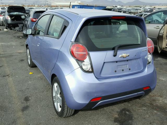 KL8CB6S91EC510216 - 2014 CHEVROLET SPARK LS PURPLE photo 3