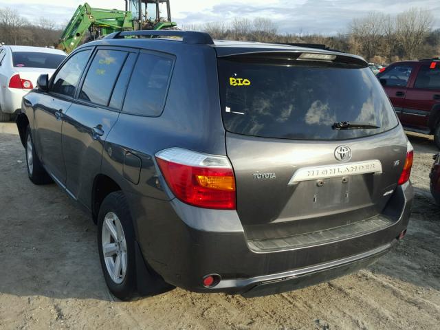 JTEES41A882056990 - 2008 TOYOTA HIGHLANDER GRAY photo 3