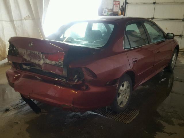 1HGCG16562A057206 - 2002 HONDA ACCORD EX RED photo 4