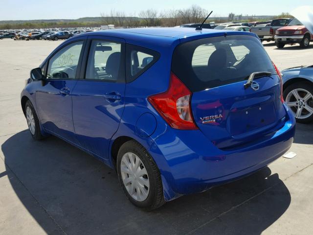 3N1CE2CP3EL412722 - 2014 NISSAN VERSA NOTE BLUE photo 3