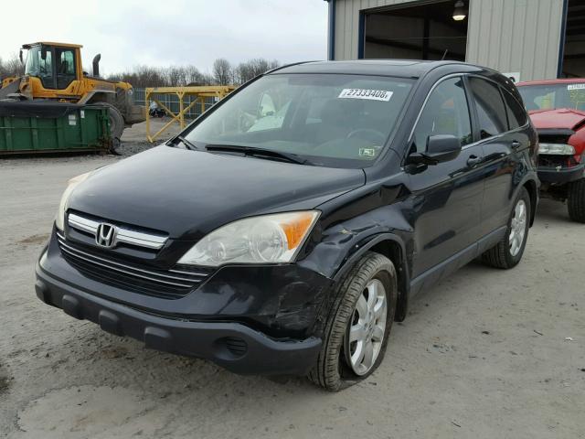 JHLRE487X7C105304 - 2007 HONDA CR-V EXL BLACK photo 2