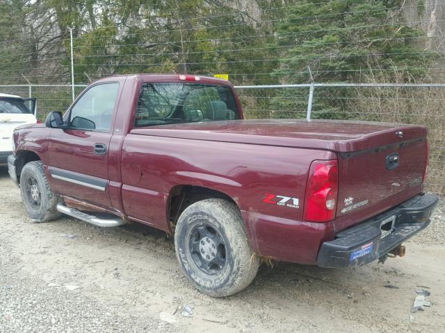 1GCEK14T33Z233798 - 2003 CHEVROLET SILVERADO RED photo 3