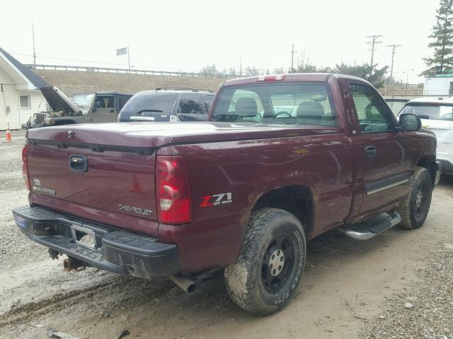 1GCEK14T33Z233798 - 2003 CHEVROLET SILVERADO RED photo 4