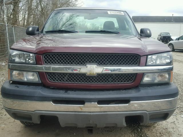 1GCEK14T33Z233798 - 2003 CHEVROLET SILVERADO RED photo 9