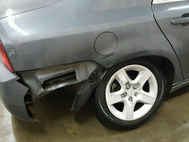 1G1ZG57B49F112049 - 2009 CHEVROLET MALIBU LS ნაცრისფერი ფოტო 9