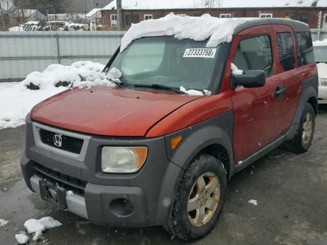 5J6YH28594L020799 - 2004 HONDA ELEMENT EX ORANGE photo 2