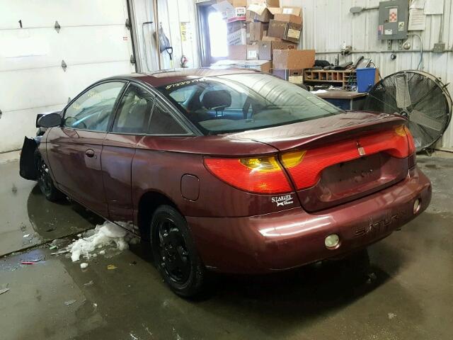 1G8ZY12782Z184676 - 2002 SATURN SC2 MAROON photo 3