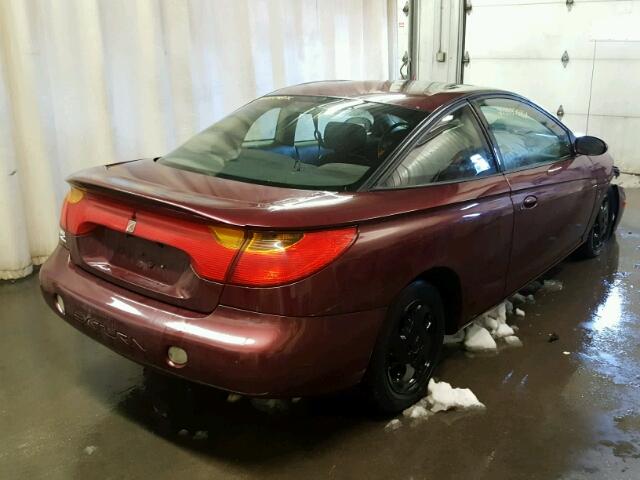 1G8ZY12782Z184676 - 2002 SATURN SC2 MAROON photo 4