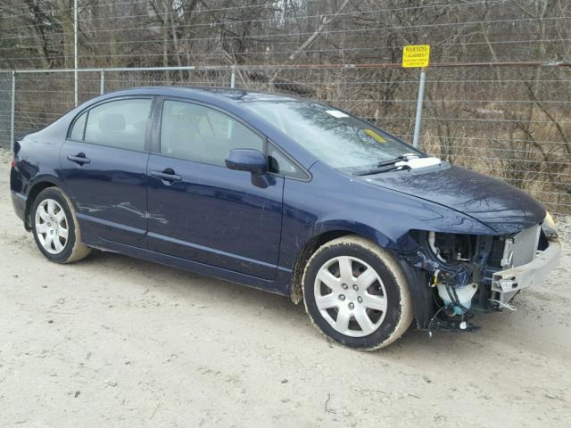 1HGFA16518L002464 - 2008 HONDA CIVIC LX BLUE photo 1