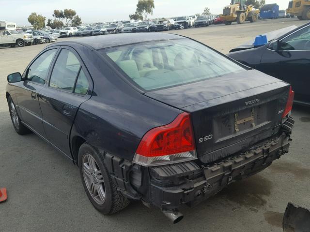 YV1RS592762508394 - 2006 VOLVO S60 2.5T BLUE photo 3