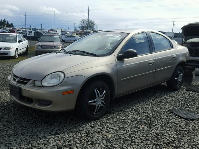 1B3ES46C22D634402 - 2002 DODGE NEON SE GOLD photo 2