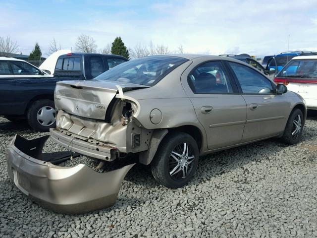 1B3ES46C22D634402 - 2002 DODGE NEON SE GOLD photo 4