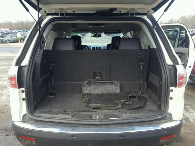 1GKLVMED3AJ105648 - 2010 GMC ACADIA SLT თეთრი ფოტო 9