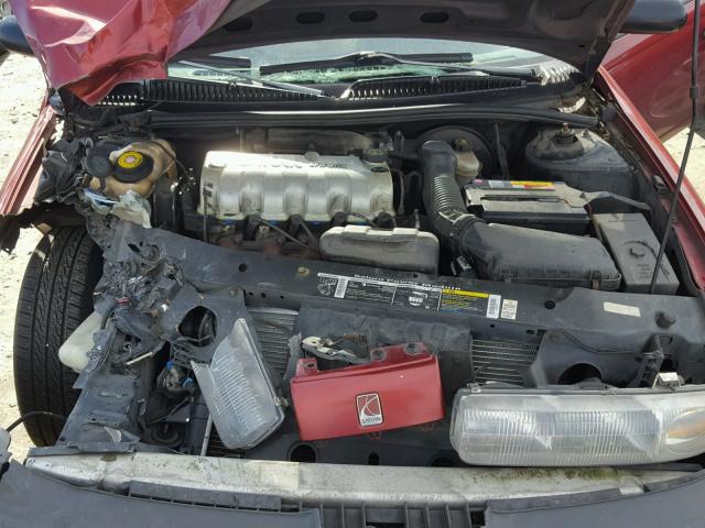 1G8ZF5281XZ339498 - 1999 SATURN SL BURGUNDY photo 7